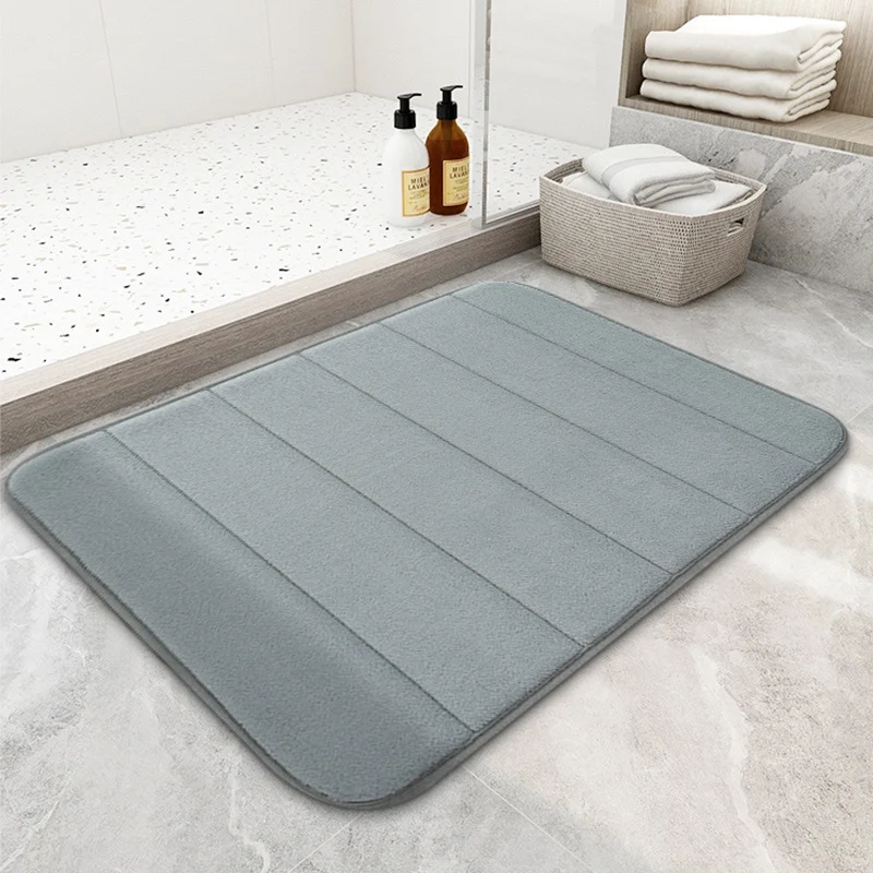 Plüsch-absorbierende Badmatte