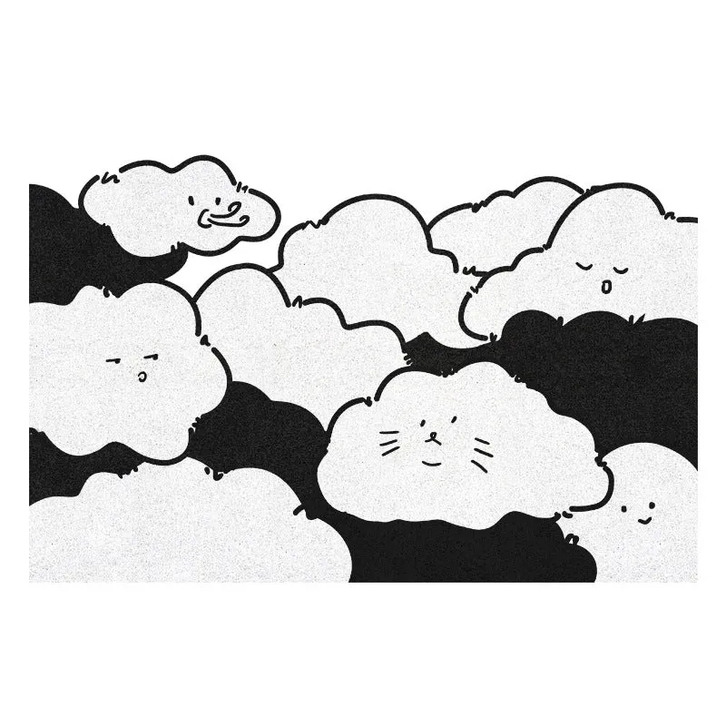 Verspielt Wolken-Themen Badmatte