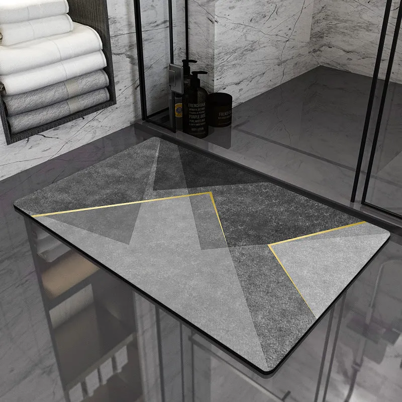 Moderne geometrische Badezimmermatte