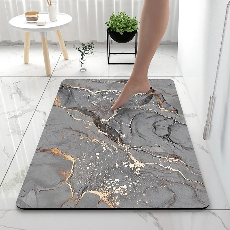 Luxuriöse Marmor Druck Badmatte