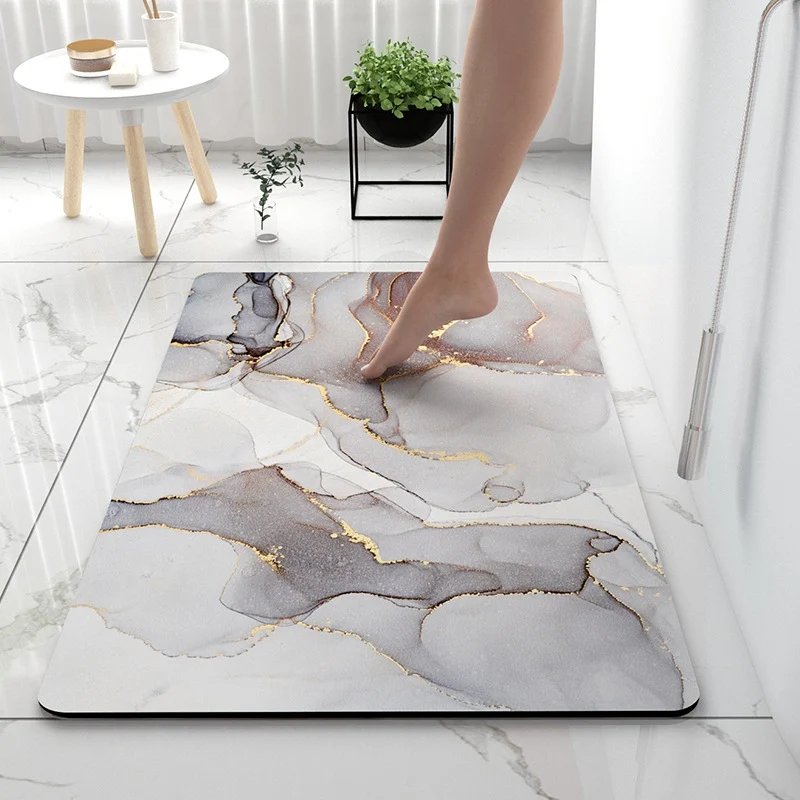 Luxuriöse Marmor Druck Badmatte