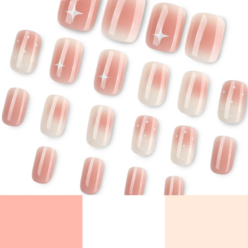 Nagelkunst mit Ombre-Effekt und Glitzerakzenten Karnz