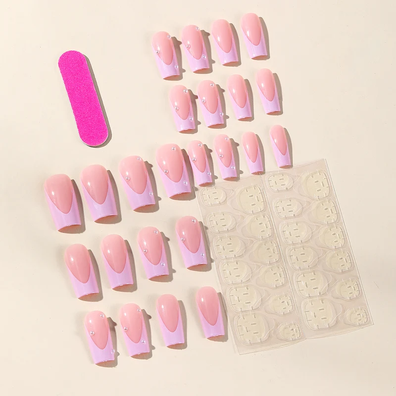 Elegante 3D Perlenakzent-Nagelkunstverlängerungen Karnz