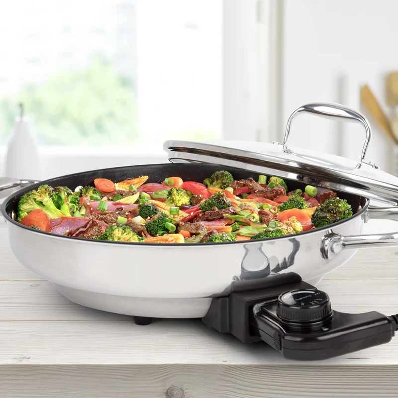 Cuisinart Sartén Eléctrico 1500 W 5.2 Litros, CSK-150NAS