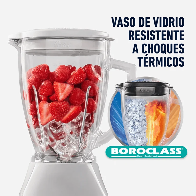 Oster Licuadora Frasco Vidrio, BLSTKAG-BRD