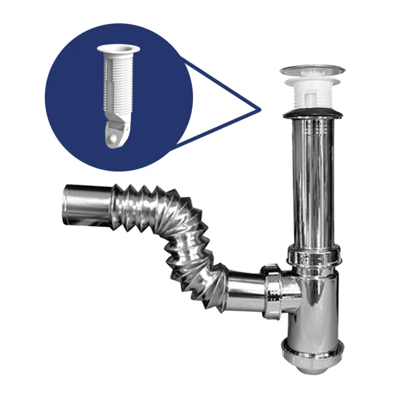 Fleximatic Céspol Push Cromado Bote Chico para Lavabo