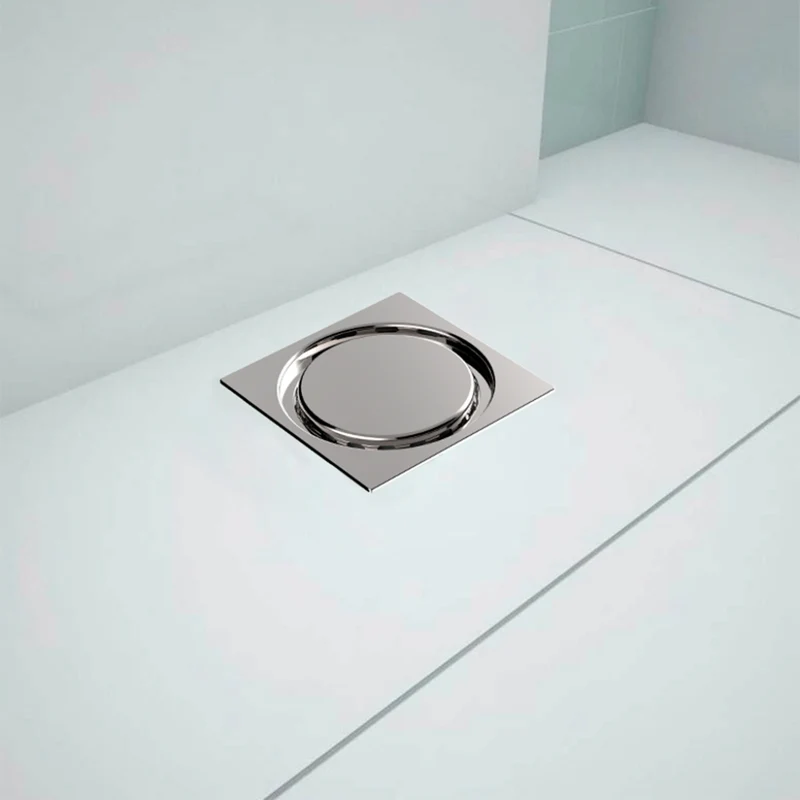 Fleximatic Coladera Desagüe Cuadrada para Baño 10 x 10 cm
