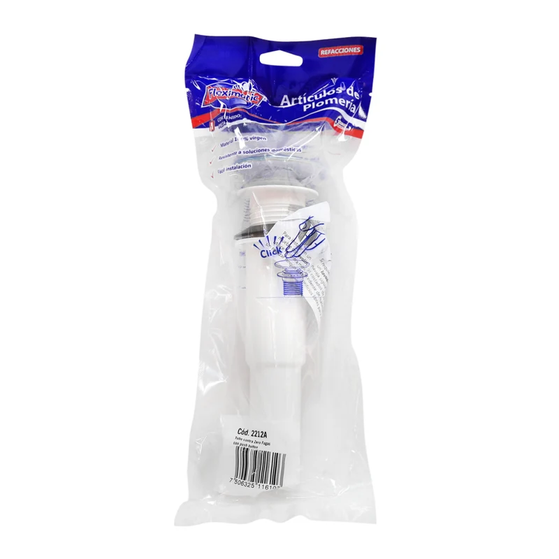 Fleximatic Tubo Contra Zero Fugas con Push Button 1 1/4" para Lavabo
