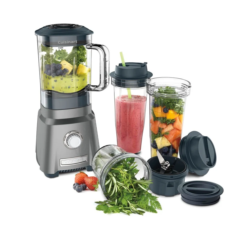 Cuisinart Set Licuadoras Compacta Hurricane (CPB380P1), 8 Piezas