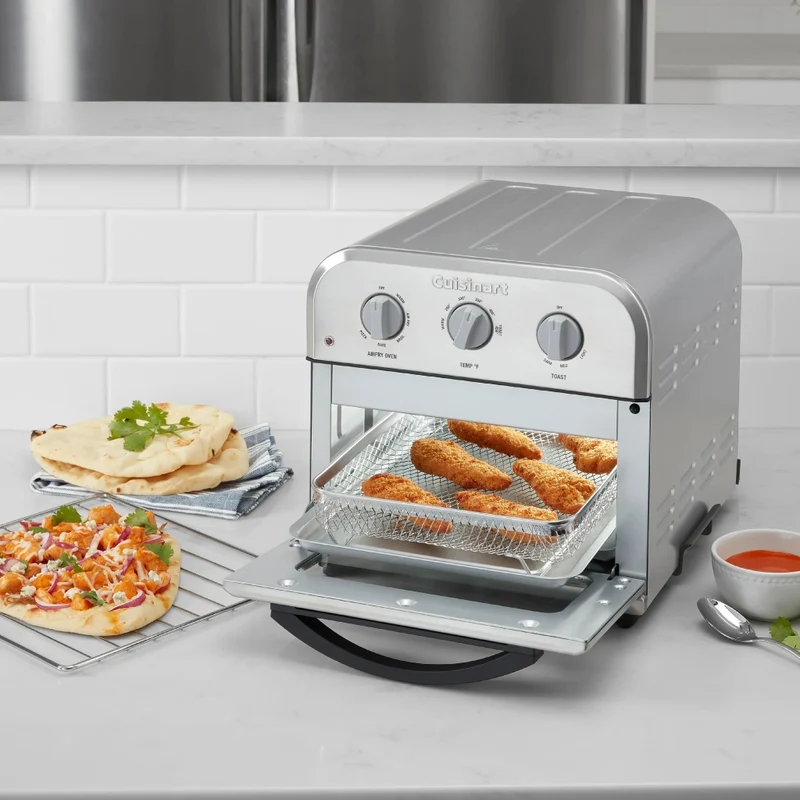 Cuisinart Horno con Freidora de Aire Acero Inoxidable Compacto Toa26