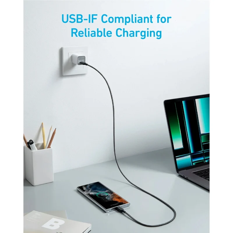 Anker Cable de Carga USB-C a USB-C 60 W, A81F5H21