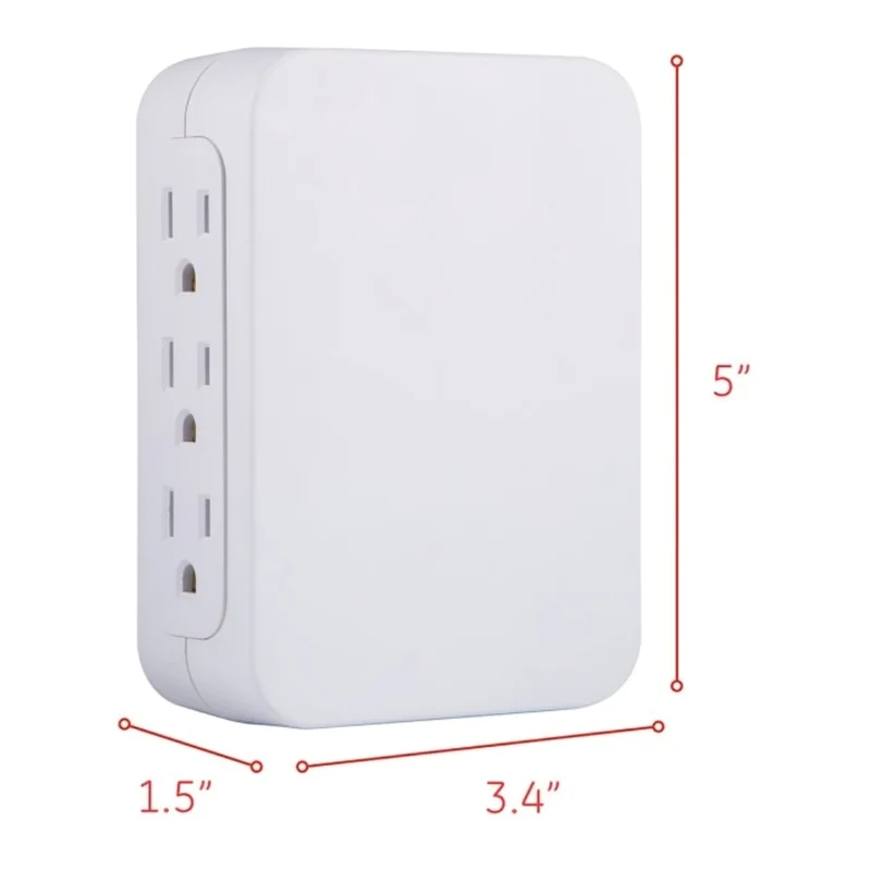 GE Protector de Picos de Pared 6 Salidas, (10353)