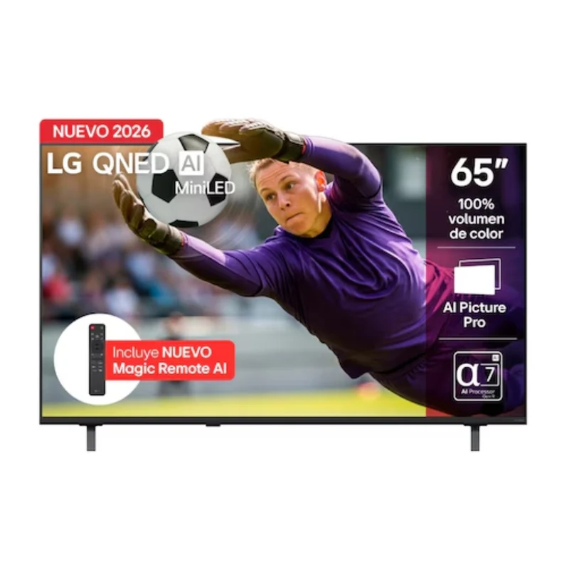 LG Pantalla 65" Mini LED 4K QNED70 Smart, 65QNED70BSA