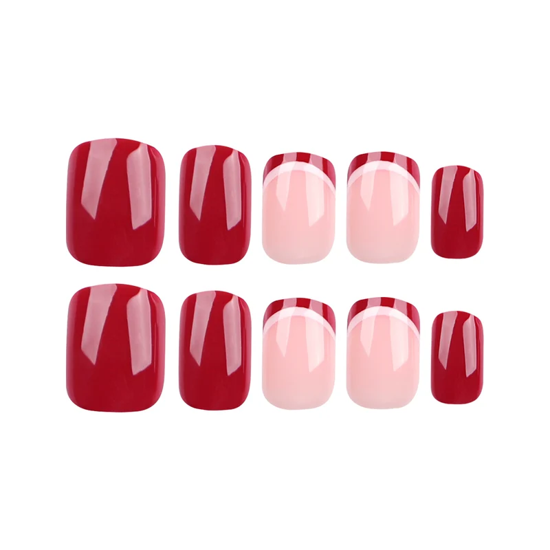 Kunstvolle Nagelgestaltung im modernen French-Tip Stil Karnz
