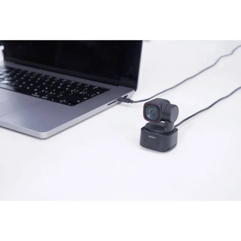 B-Ware OBSBOT Tiny 2 Lite 4K Webcam mit AI Auto-Tracking und Klemm-Halterung schwarz