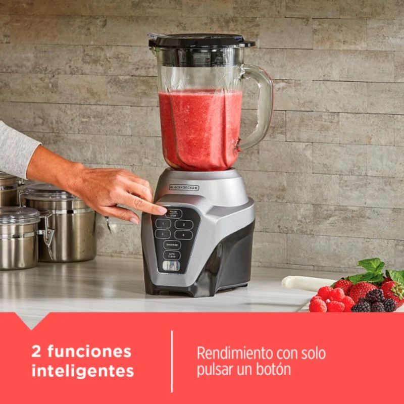 Black & Decker Licuadora Digital Frasco de Vidrio 700W BL0976-1MDLA, Caja Abierta