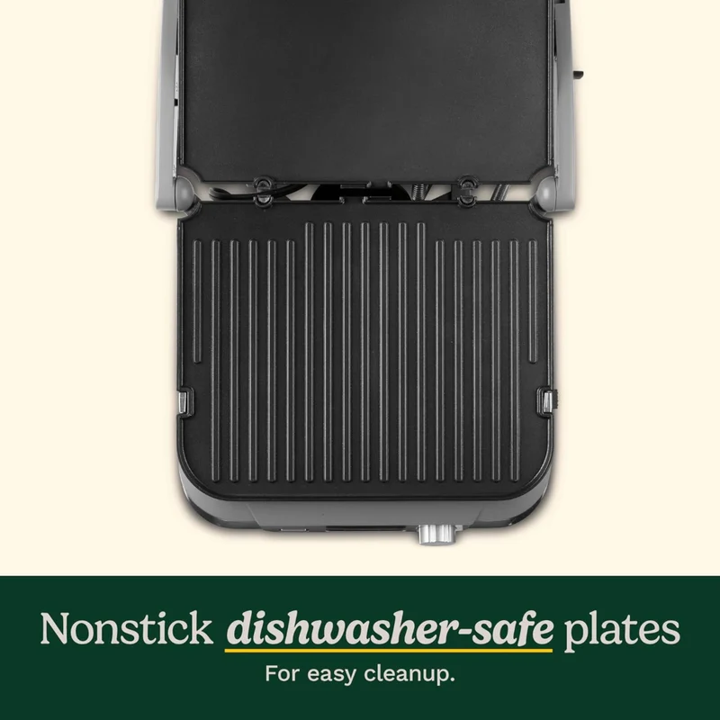 Cuisinart Parrilla Eléctrica Acero Inoxidable Griddler, GR-5BNAS
