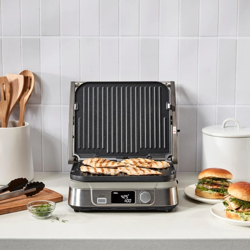 Cuisinart Parrilla Eléctrica Acero Inoxidable Griddler, GR-5BNAS