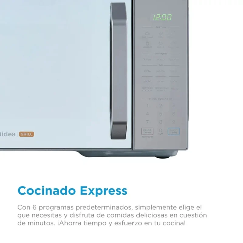 Midea Horno Microondas y Asador 1.1 Pies (MMDXG11S2MG-CA)