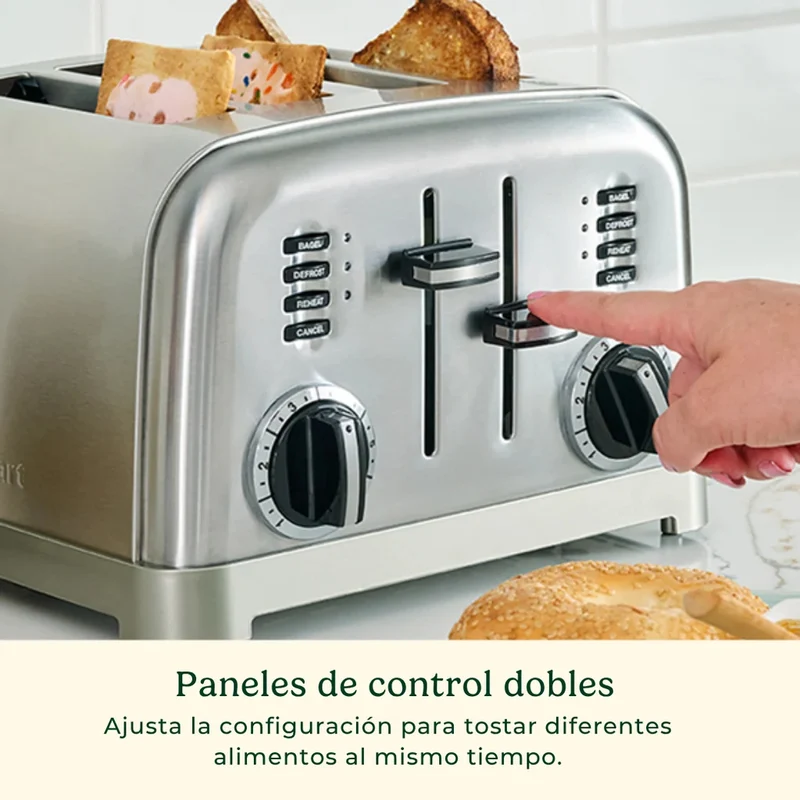 Cuisinart Tostador de Pan 4 Rebanadas, CPT-180P1