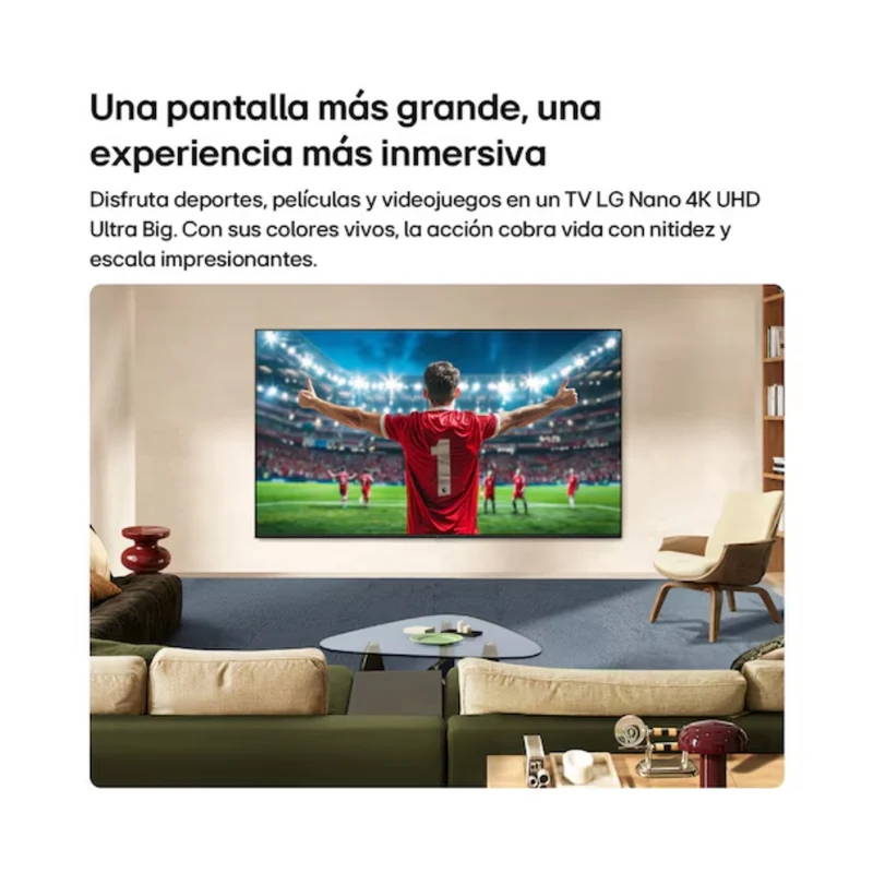 LG Pantalla 65" Nano 4K UHD AI Smart NU80 2026, 65NU800BPSB