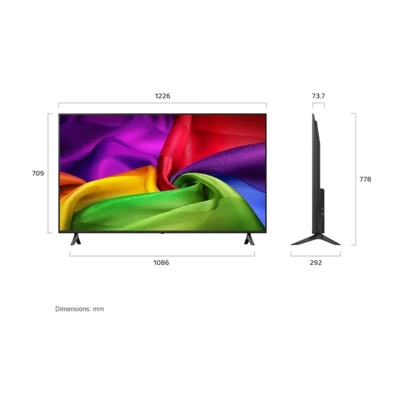 LG Pantalla 55" Nano 4K UHD AI Smart NU80 2026, 55NU800BPSB