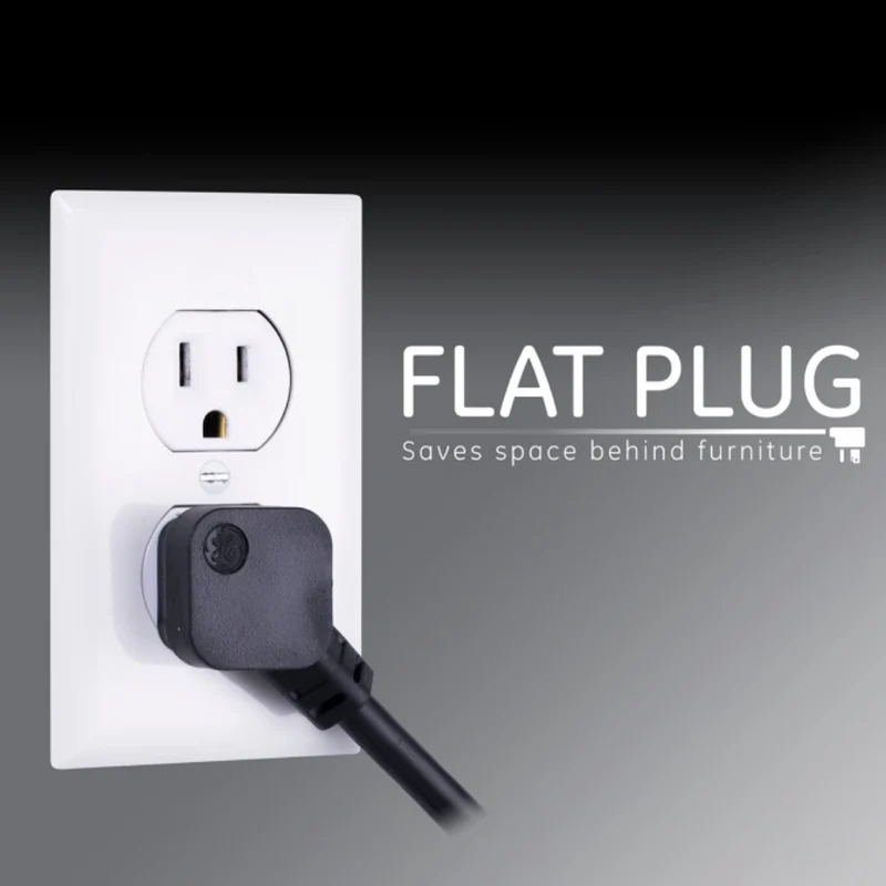 GE Protector de Picos 7 Salidas 2 USB, 0.9 Metros