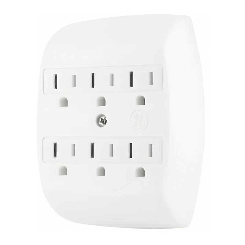 GE Tomacorriente Eléctrico AC 6 Salidas, 55200