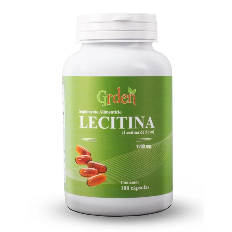 Grden Suplemento Alimenticio Lecitina de Soya Salud Cardiovascular, 100 Cápsulas