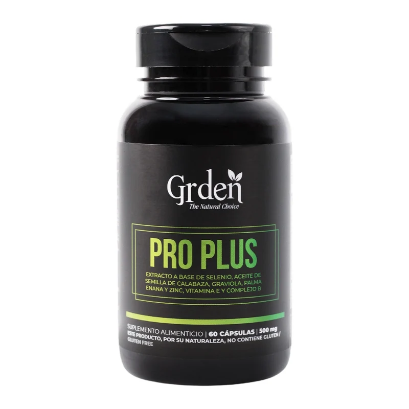 Grden Suplemento Alimenticio Pro Plus Salud Prostática y Sistema Urinario, 60 Cápsulas