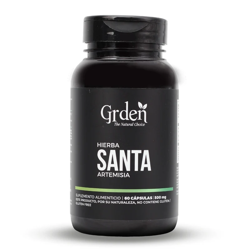 Grden Suplemento Alimenticio Hierba Santa Artemisa Salud Digestiva/Gastrointestinal, 60 Cápsulas