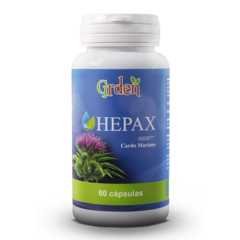 Grden Suplemento Alimenticio Hepax - Cardo Marino Antioxidante/Antiinflamatorio, 60 Cápsulas