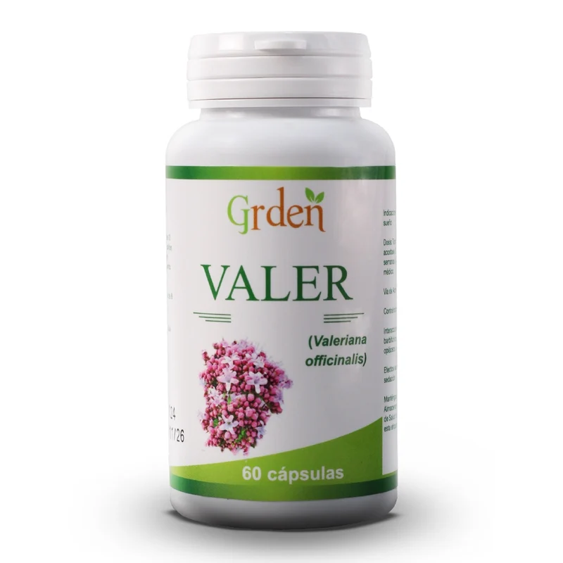 Grden Suplemento Alimenticio Valer - Valeriana Sueño y Ansiedad, 60 Cápsulas
