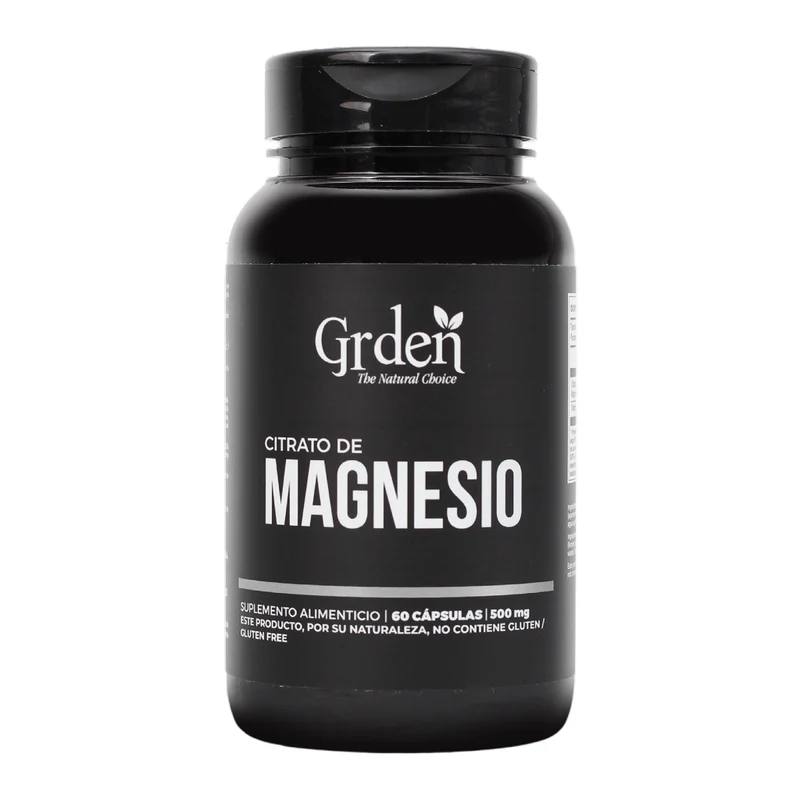 Grden Suplemento Alimenticio Citrato de Magnesio Relajación Muscular y Nervioso