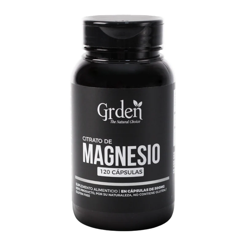 Grden Suplemento Alimenticio Citrato de Magnesio Relajación Muscular y Nervioso