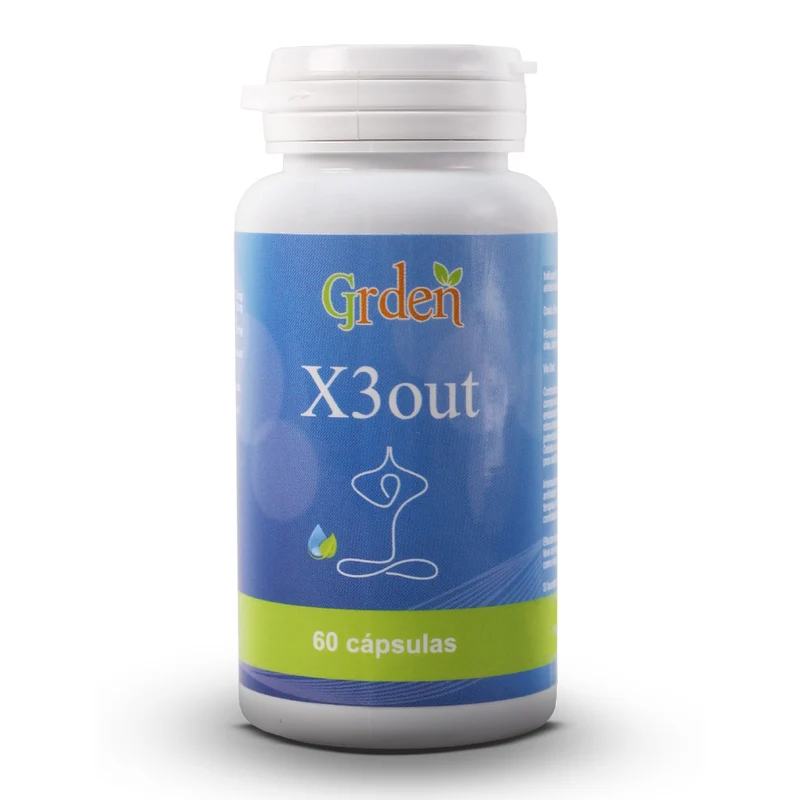 Grden Suplemento Alimenticio X3 OUT Estrés/Ansiedad/Insomnio, 60 Cápsulas