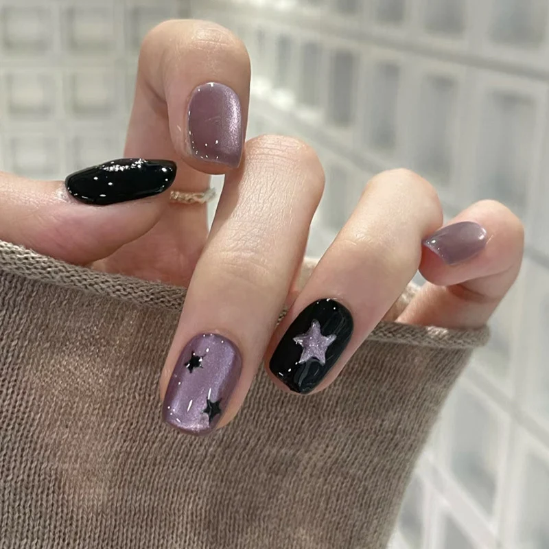 Sternen-Themen Druck-On Nagelset Karnz