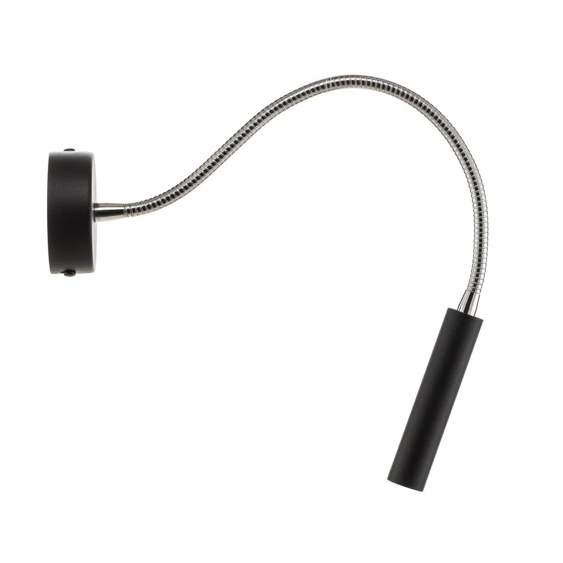 B-Ware SOLLUX LIGHTING Wandleuchte Lampe Wandlampe schwarz Flexarm Lampe Spot Leselampe