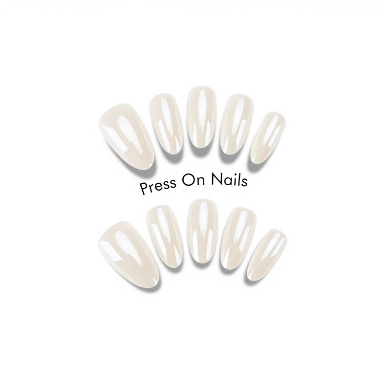 Premium Press-On Nail Set mit elegantem Coffin-Shape Karnz
