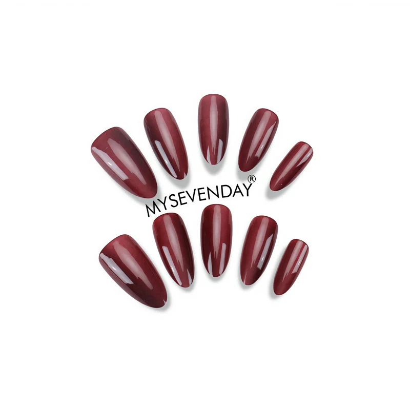 Premium Ombre Stiletto Druck-Nägel Karnz