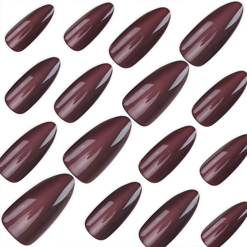 Premium Ombre Stiletto Druck-Nägel Karnz