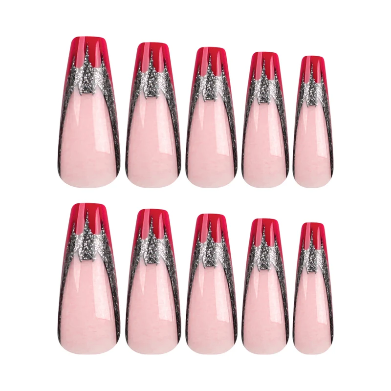 Kunstvolle Gel-Nägel mit außergewöhnlichem Gothic-Design Karnz