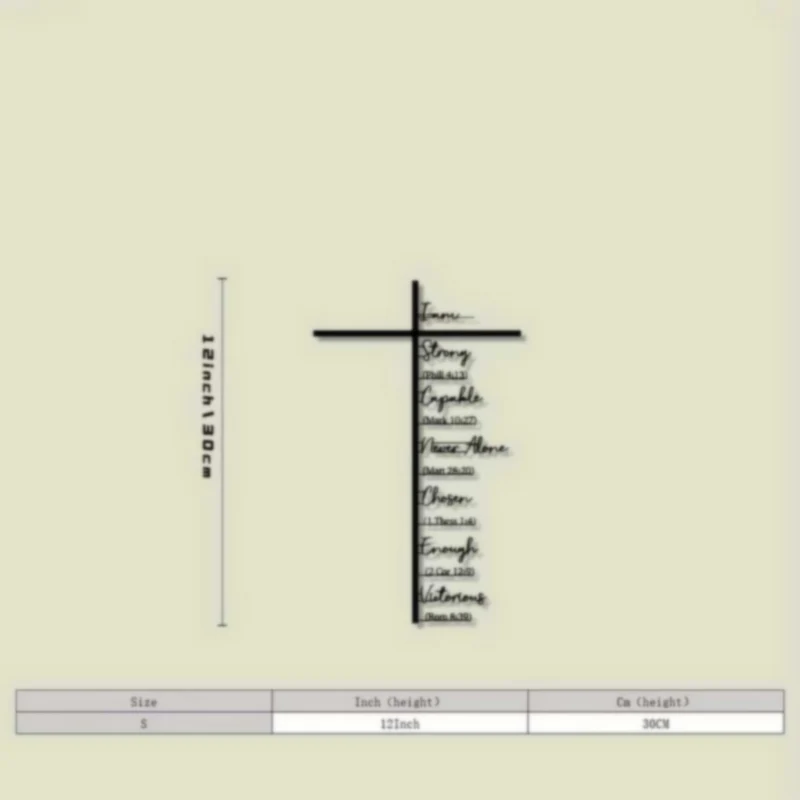 Inspirierende Kreuz Wanddekoration