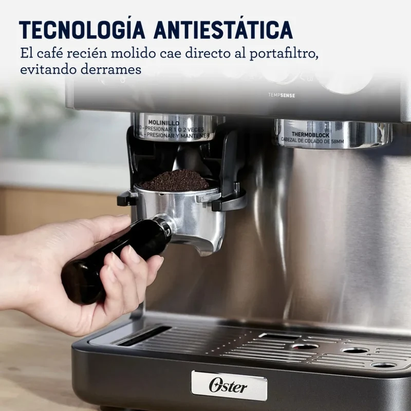 Oster Máquina de Café Espresso Semiautomática Perfect Brew, BVSTEM7301