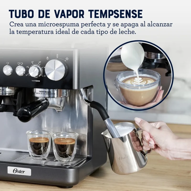 Oster Máquina de Café Espresso Semiautomática Perfect Brew, BVSTEM7301