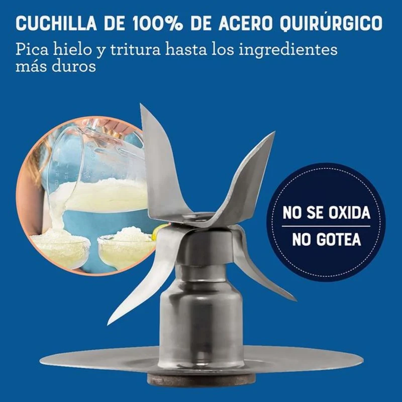 Oster Licuadora Jarra de Vidrio 6 Velocidades 1.5 L (BLSTPEG)