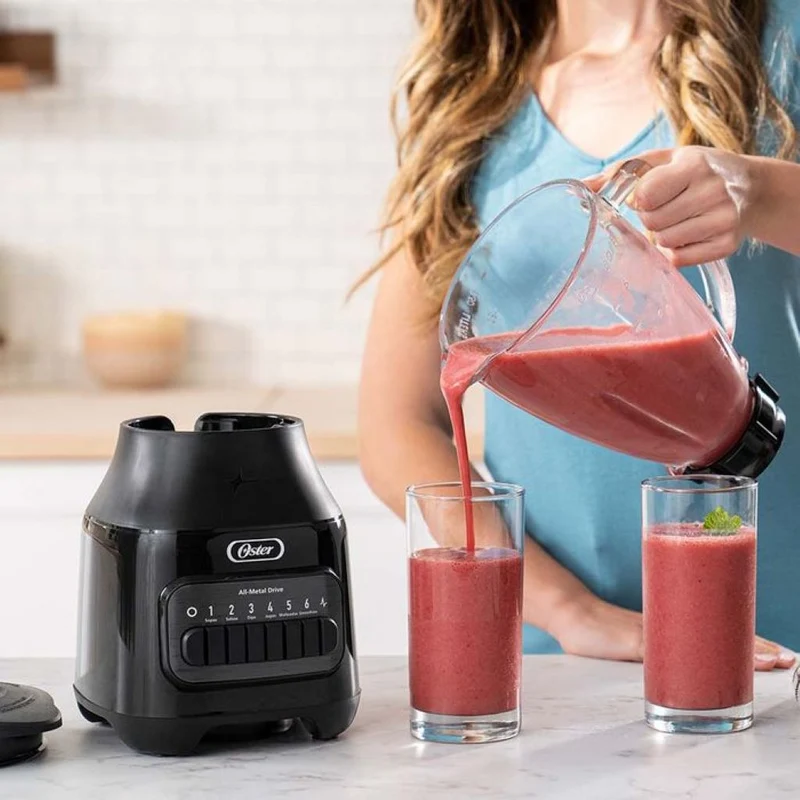 Oster Licuadora Jarra de Vidrio 6 Velocidades 1.5 L (BLSTPEG)