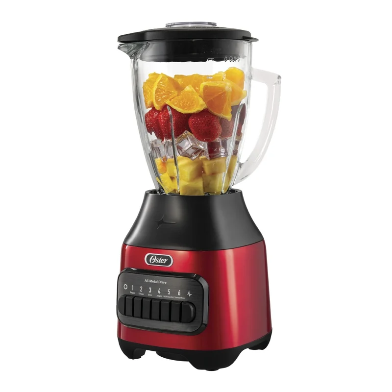 Oster Licuadora Jarra de Vidrio 6 Velocidades 1.5 L (BLSTPEG)