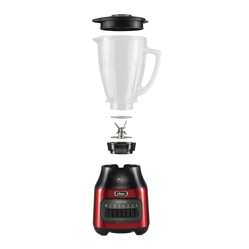 Oster Licuadora Jarra de Vidrio 6 Velocidades 1.5 L (BLSTPEG)