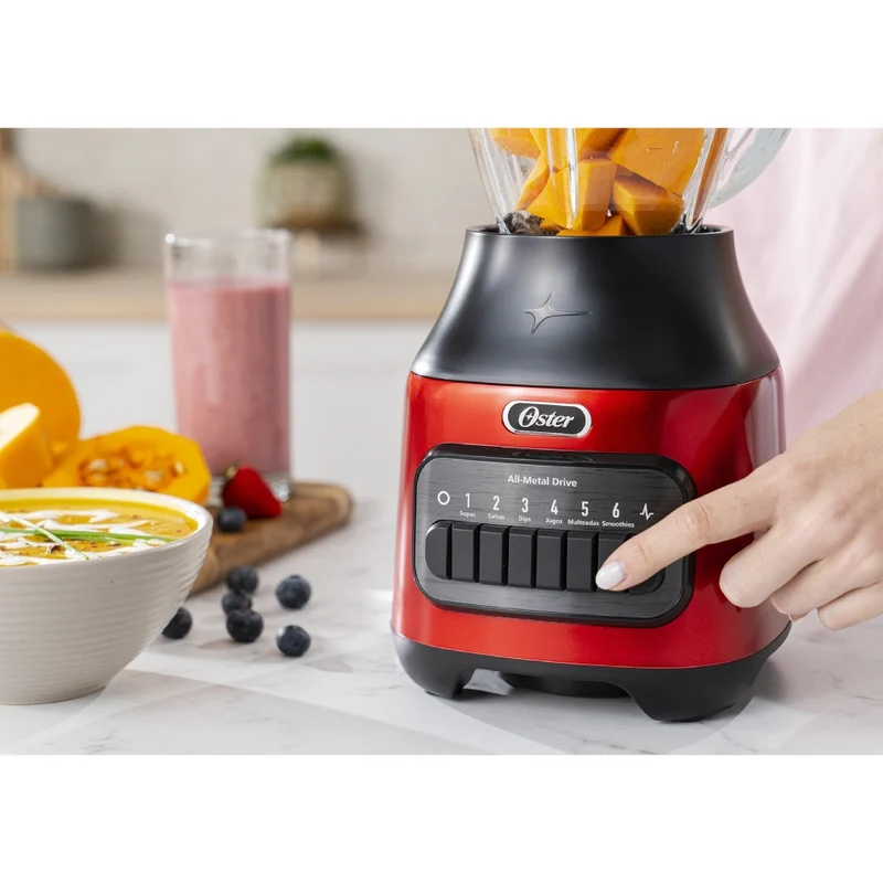 Oster Licuadora Jarra de Vidrio 6 Velocidades 1.5 L (BLSTPEG)